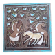 Scandinavian ceramic wall plaque Thomas Hellström - Nittsjö Keramik 1970