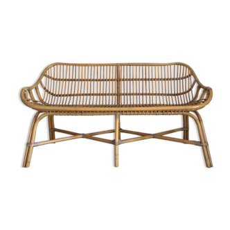 Rattan bench