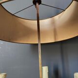 Lamp bouillotte bronze lampshade in sheet style empire mid-twentieth