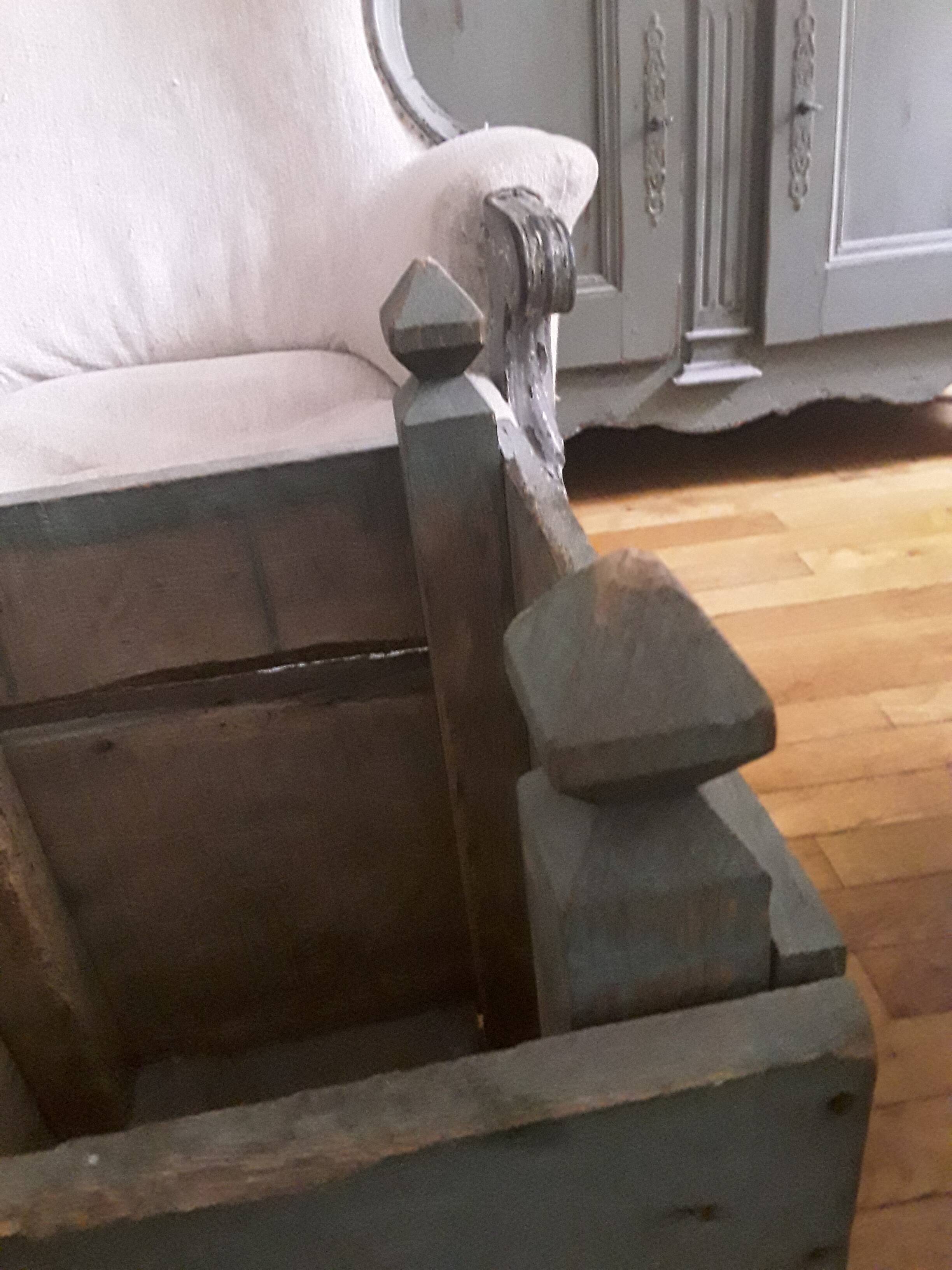 caisse d oranger 19ème bois avec poignées