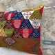 Vintage Berber kilim cushion cover: Moroccan wool cushion