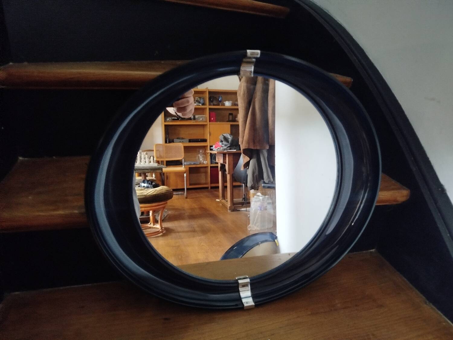 Paire de miroirs vintage plexiglas années 70