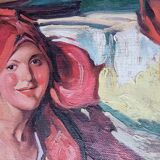 Tableau "Parisienne du second empire"