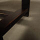 Jean Batenburg dark stained oak dining table for MI, Belgium, circa 1969