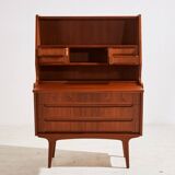 Restored teak bureau desk