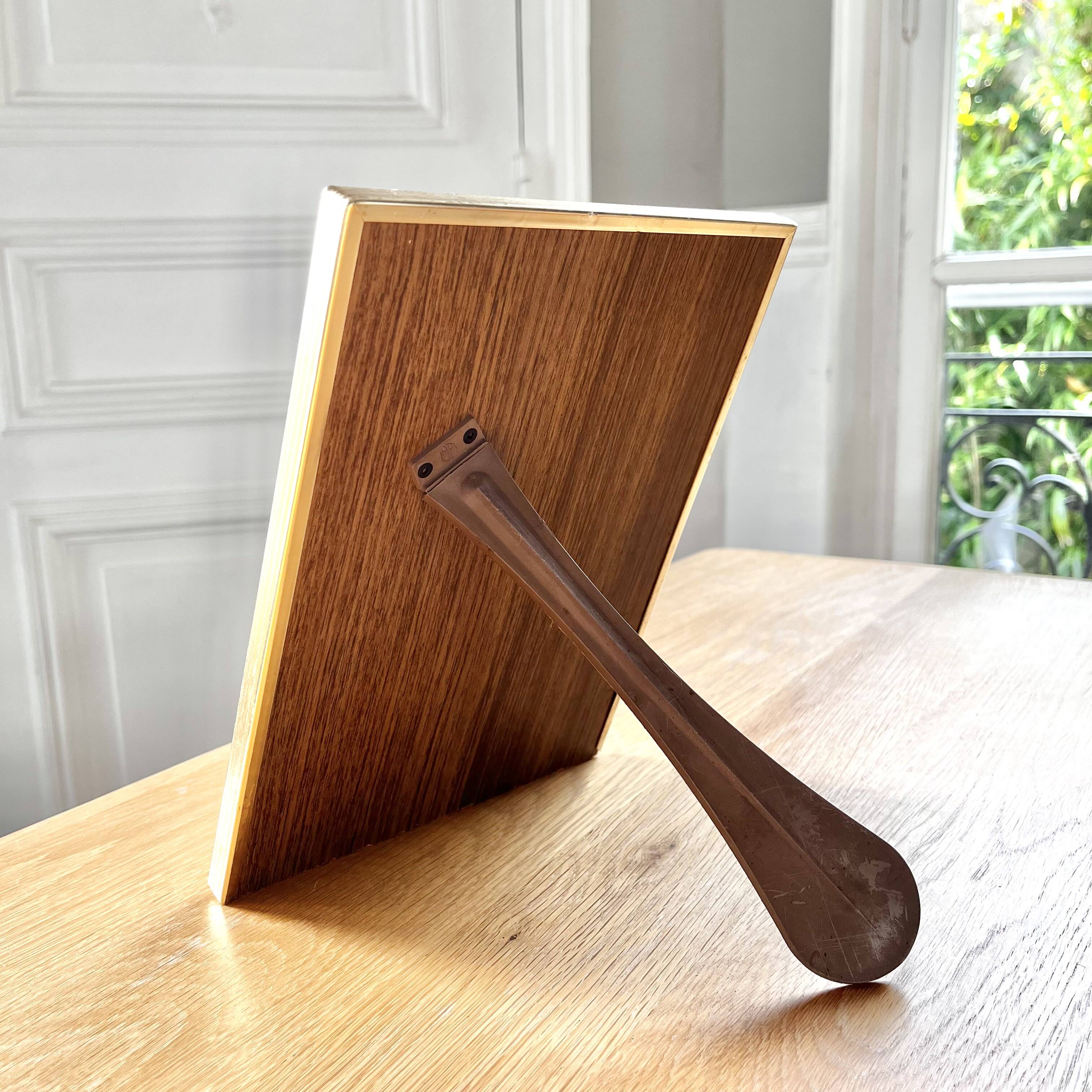 Old brass frame to stand