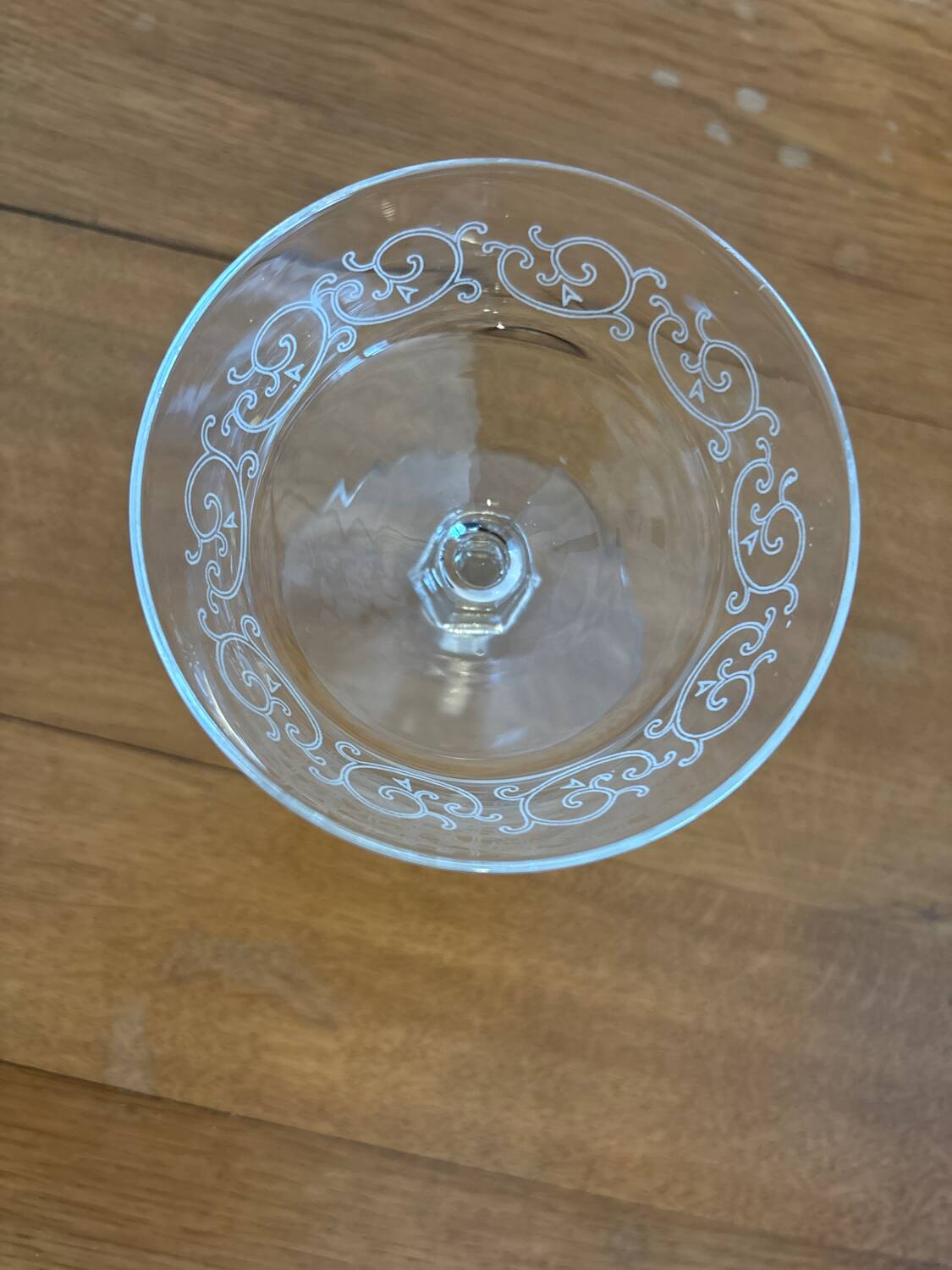 Crystal champagne glass