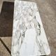 Table basse en marbre et inox