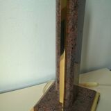 Marble and brass lamp base FEDAM Belgium c.1980
