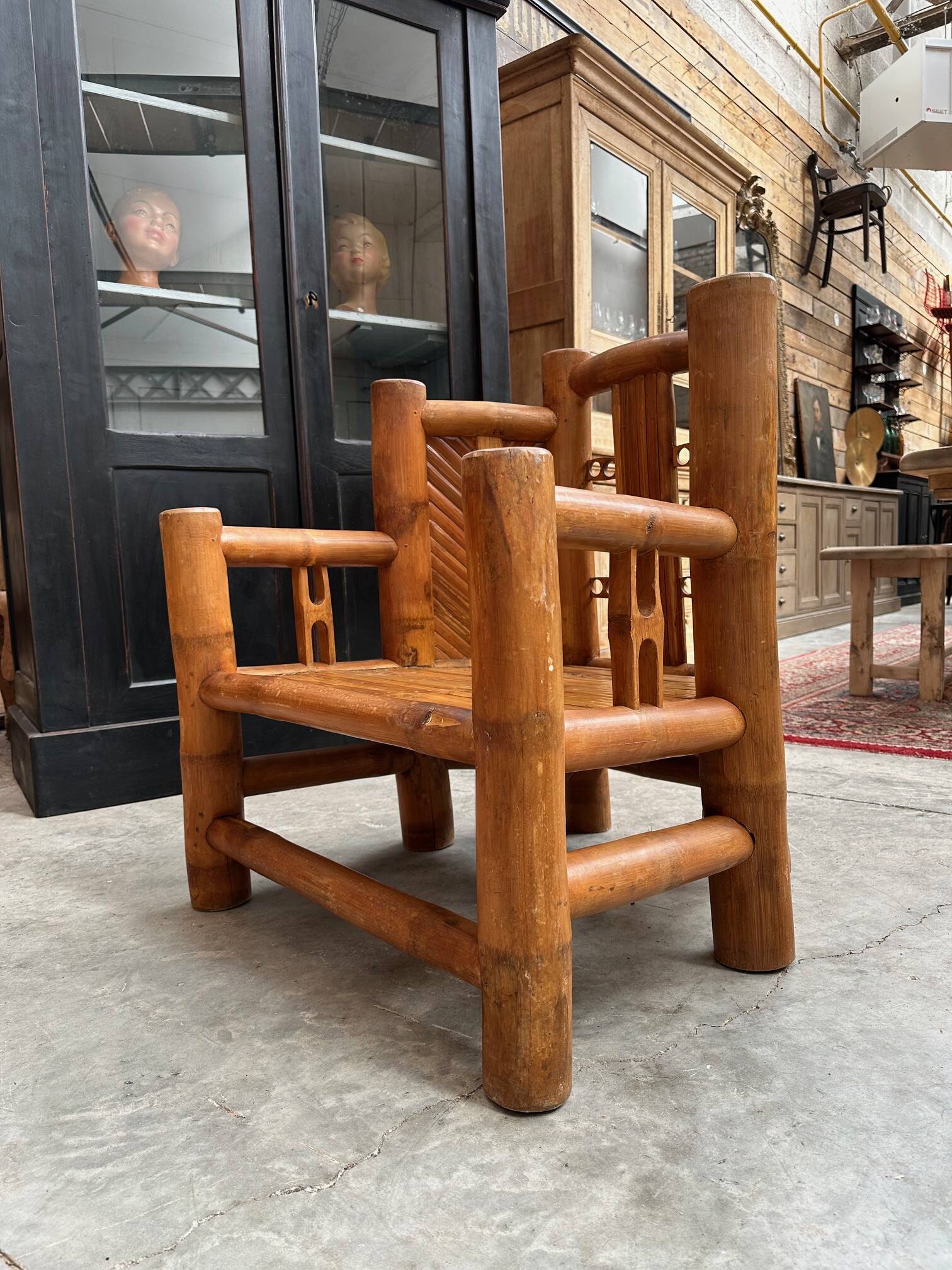 70s bamboo living room