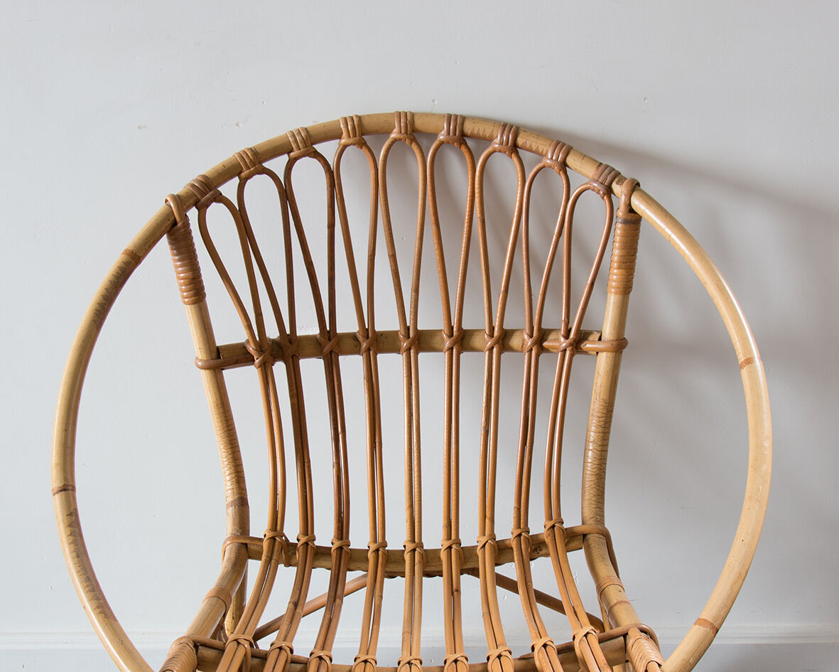 Rattan armchair