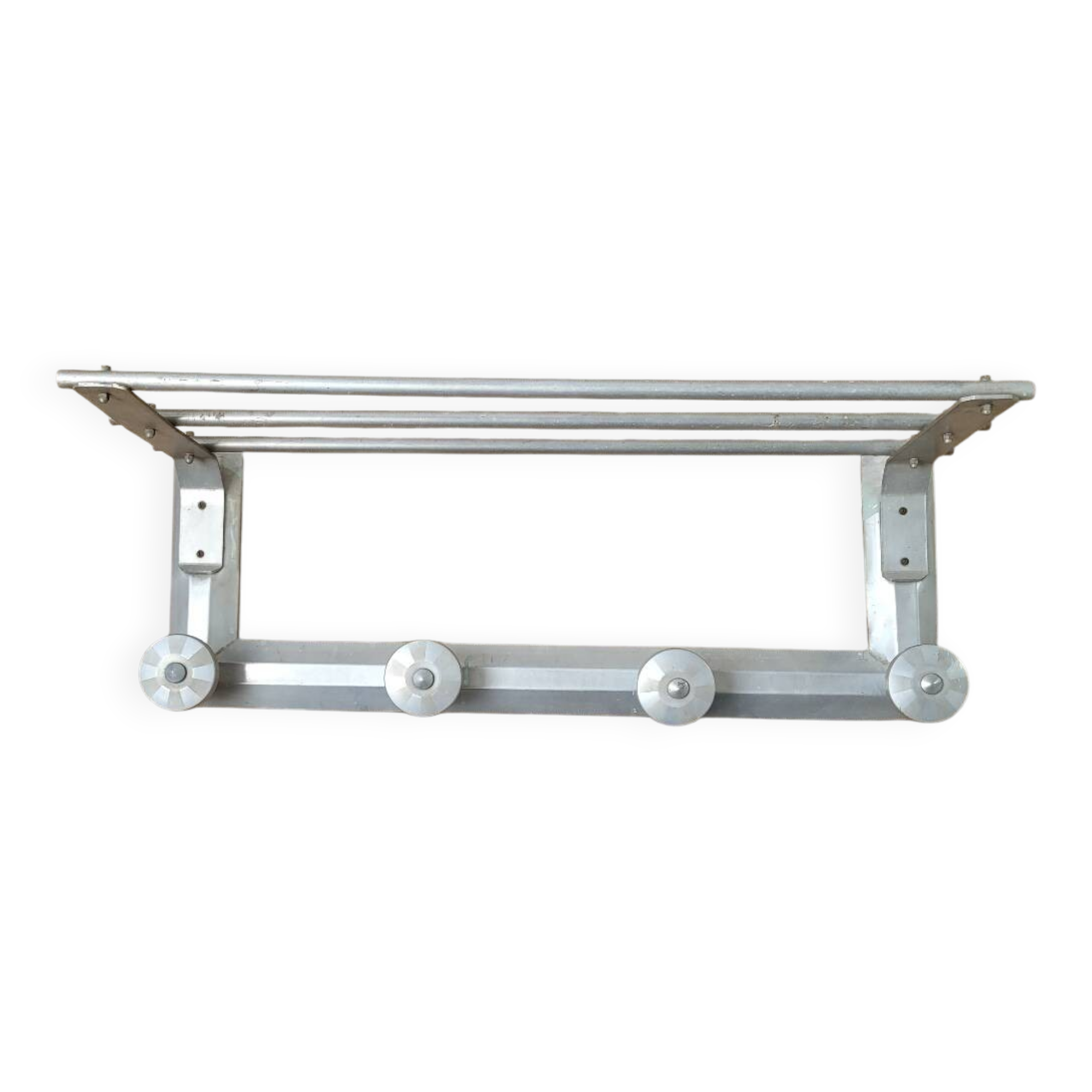 Vintage aluminum coat racks