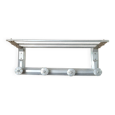 Vintage aluminium coat rack