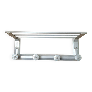 Vintage aluminium coat rack