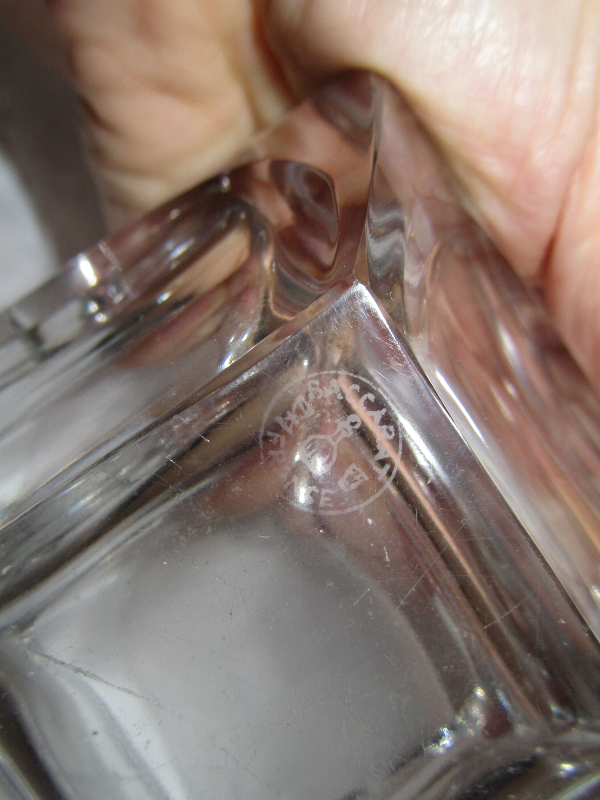 Baccarat crystal ashtray