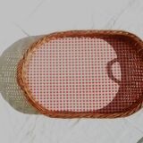 Wicker serving tray