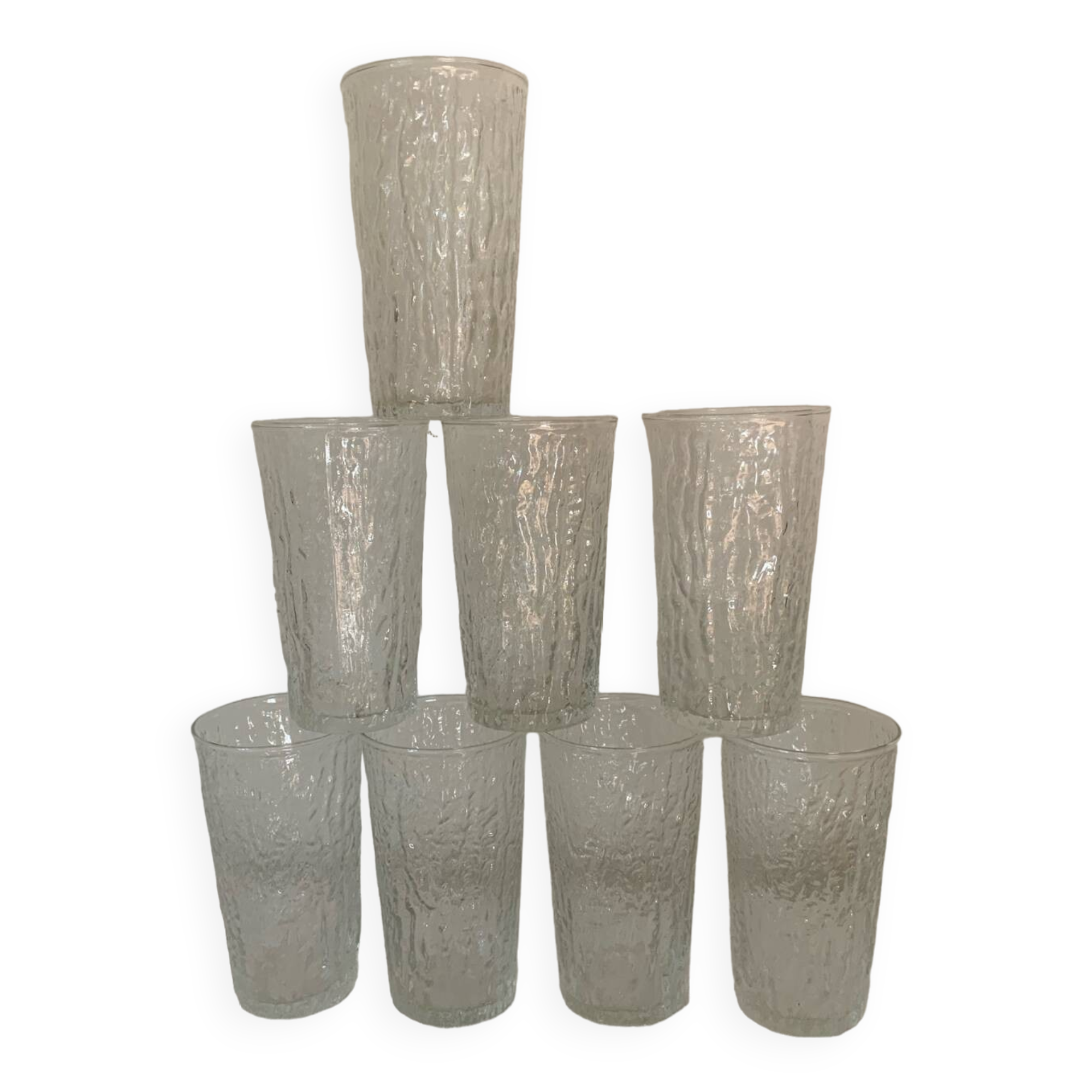 8 vintage glasses