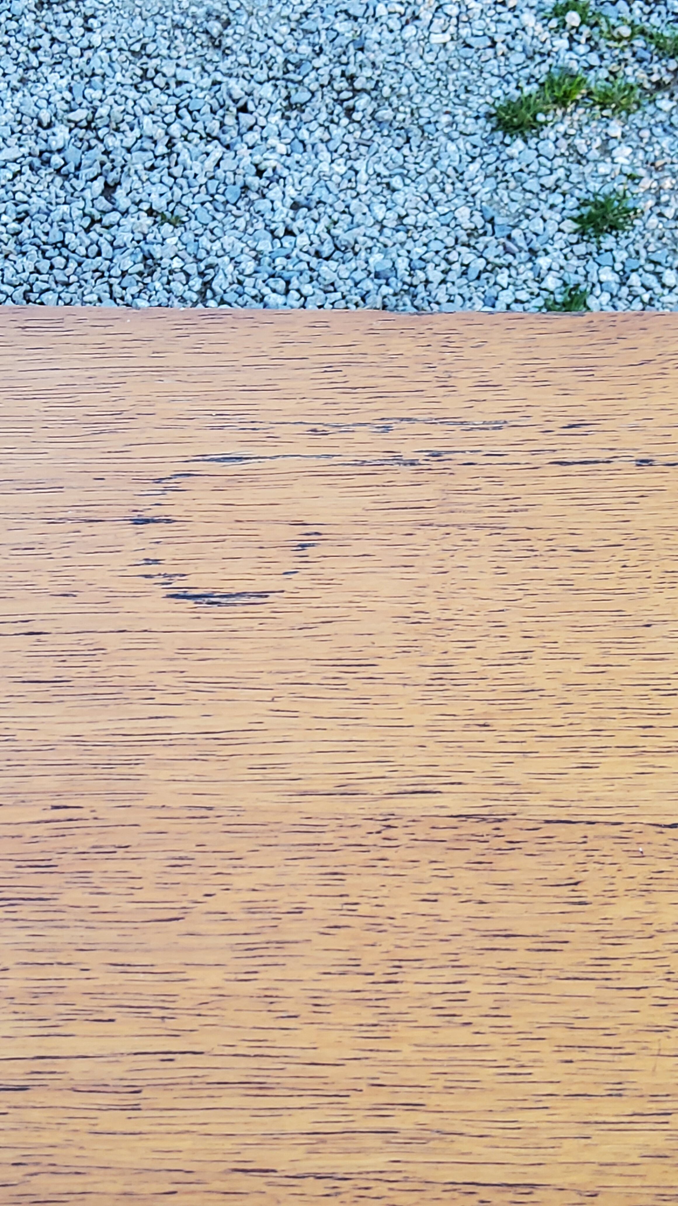 Vintage gold blond oak row 3 sliding doors