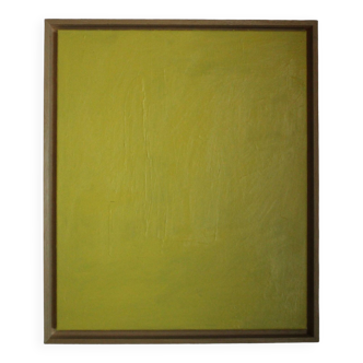 Abstrait contemporain monochrome jaune