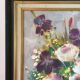 Mauve bouquet, oil on panel