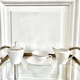 Tasse sucrier et pot à lait en porcelaine