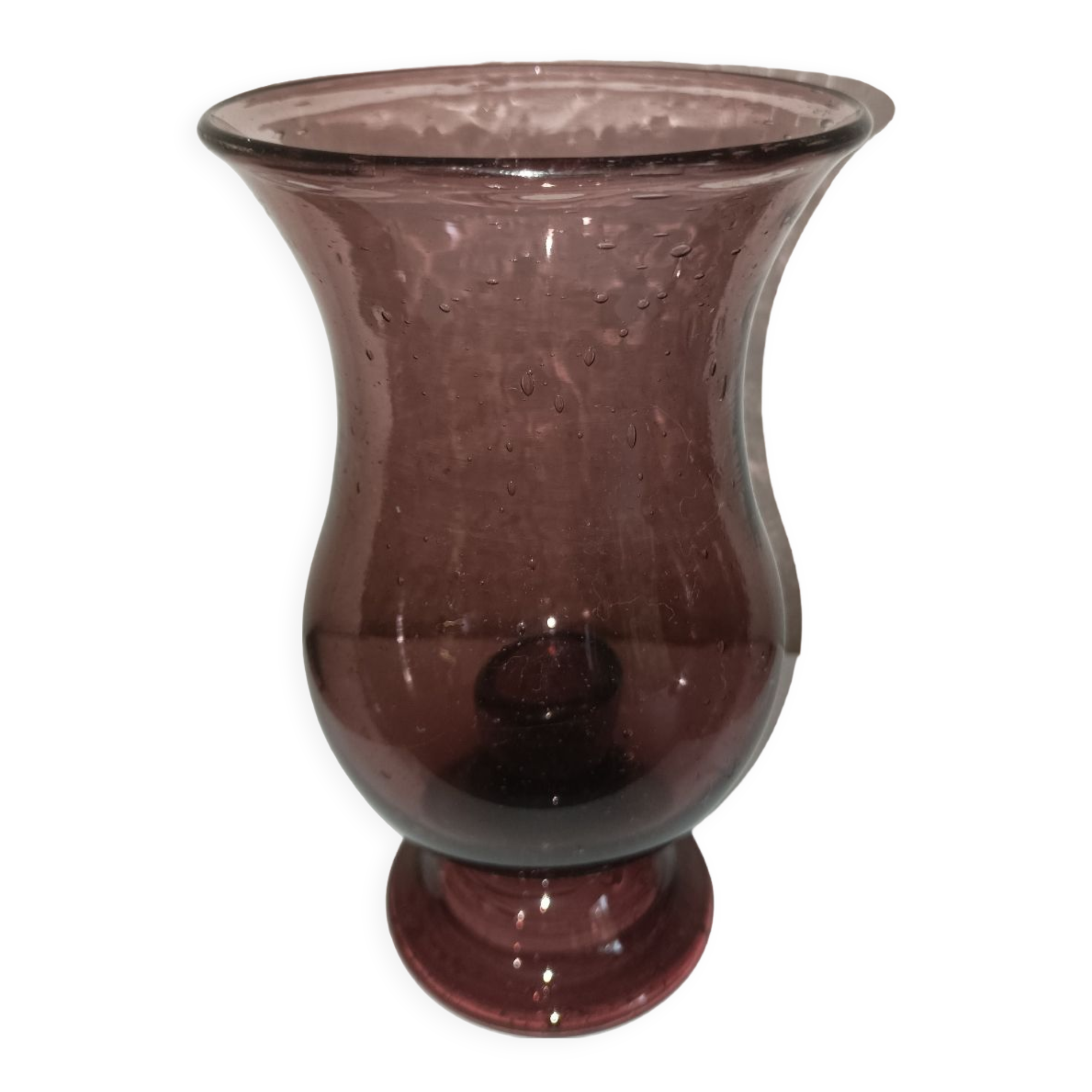 Biot bubble glass candle holder