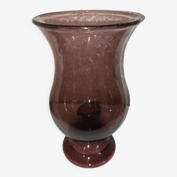 Biot bubble glass candle holder