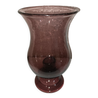 Bougeoir verre bullé Biot