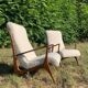 Pair of modern VK armchairs by J.Graz in caviuna, 1950s