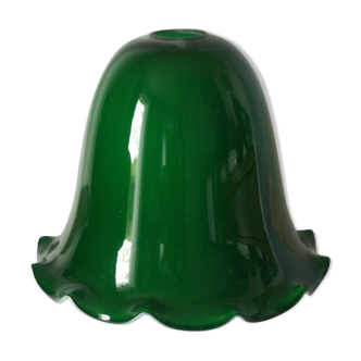 Lampshade in green opaline art deco