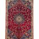 Handmade oriental red blue wool rug - 264x355cm
