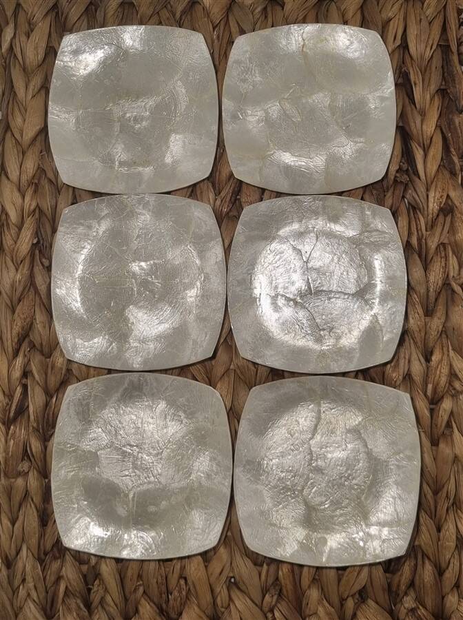 Set of 6 mother-of-pearl bowls