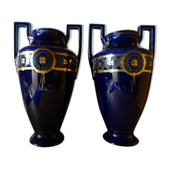 Pair of vases BFK Boch Brother Keramis