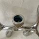 Vintage aluminium cast iron candlestick