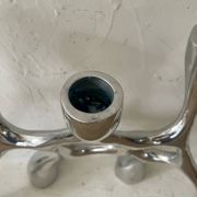 Vintage aluminium cast iron candlestick