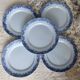 10 antique U&C Sarreguemines dinner plates - Mimosa model