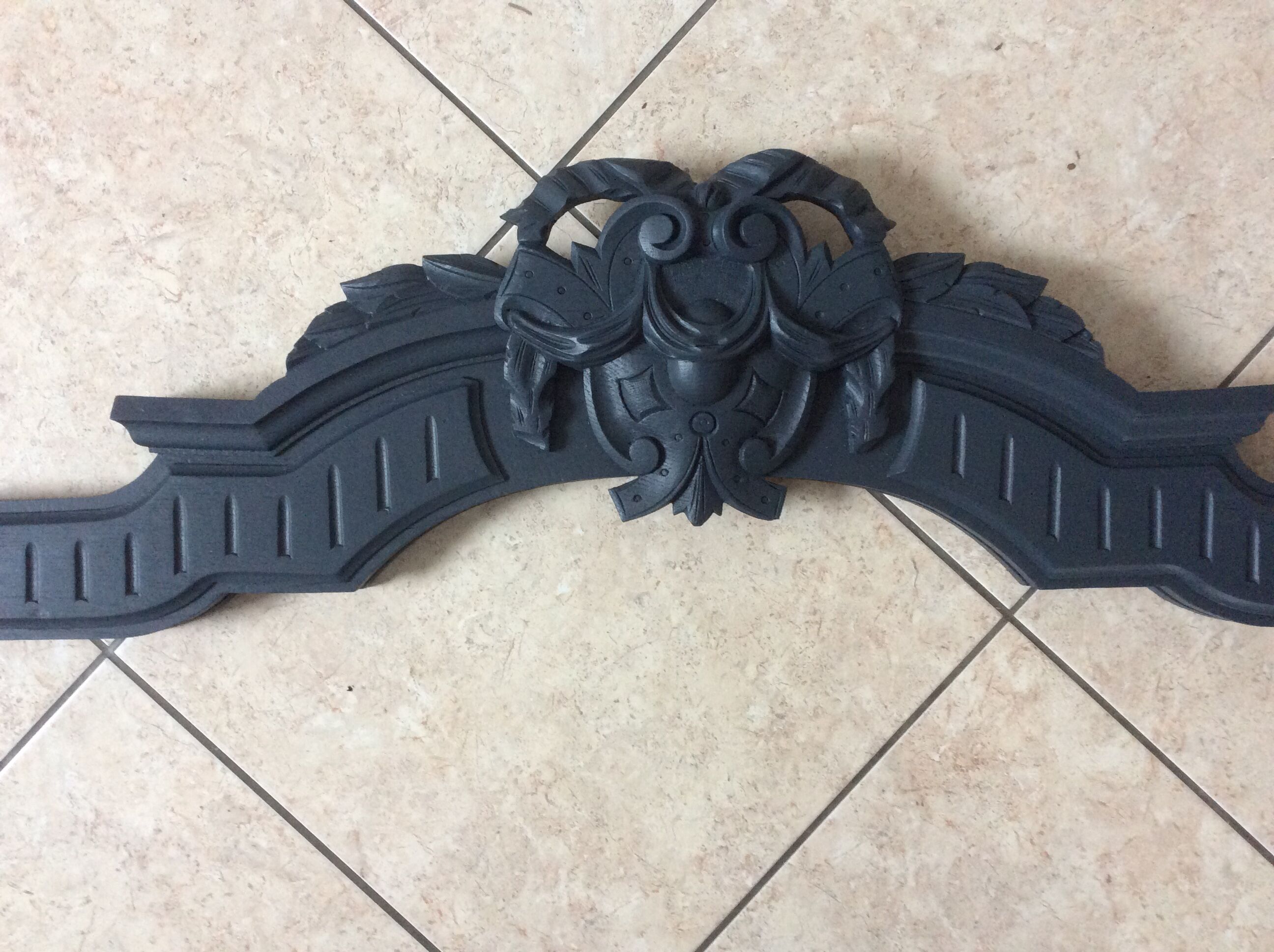 Old painted wooden front