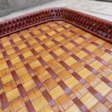 Woven rattan tray