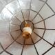Suspension boule nacre et laiton 70s