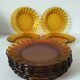 Lot 12 asssiettes fleur DURALEX vintage