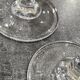 12 antique crystal champagne flutes
