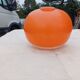 Suspension Vintage Opaline Orange et Blanche