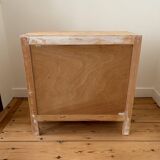Vintage raw wood chest of drawers