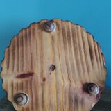 Oil, vinegar, mustard, pepper, salt, olive wood servant from Spain.