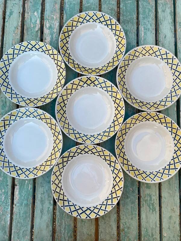 Antique hollow Badonviller plates
