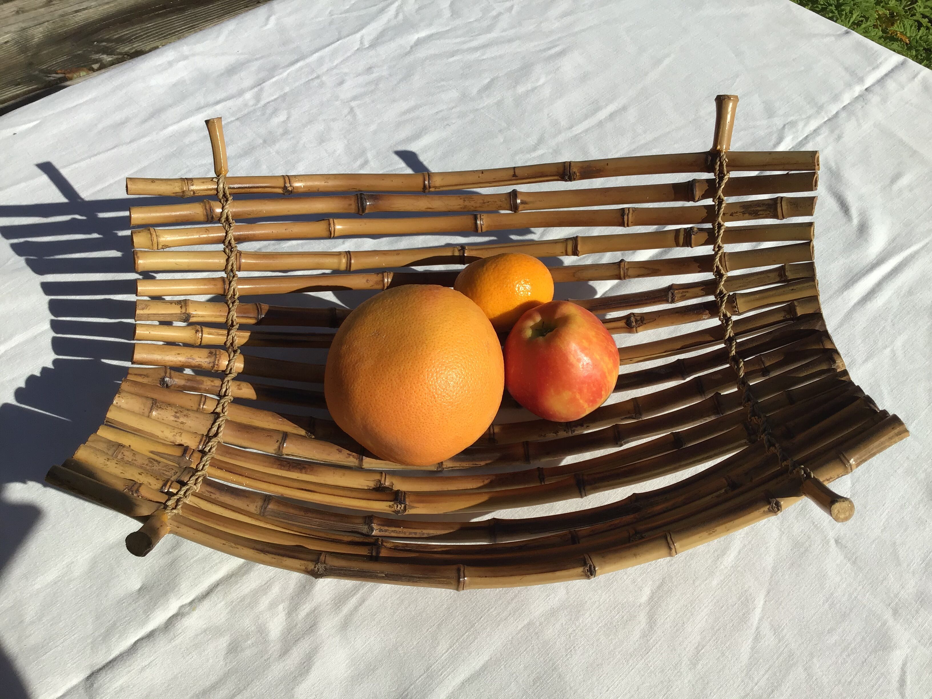 Natural bamboo basket 41cmx29cm