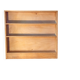 Bookshelf in light, raw solid oak from the 1950s.