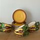 Vintage-Service of 6 cups with saucers-Chalet theme-West Germany