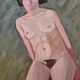 Portrait of a nude on a stool 1923