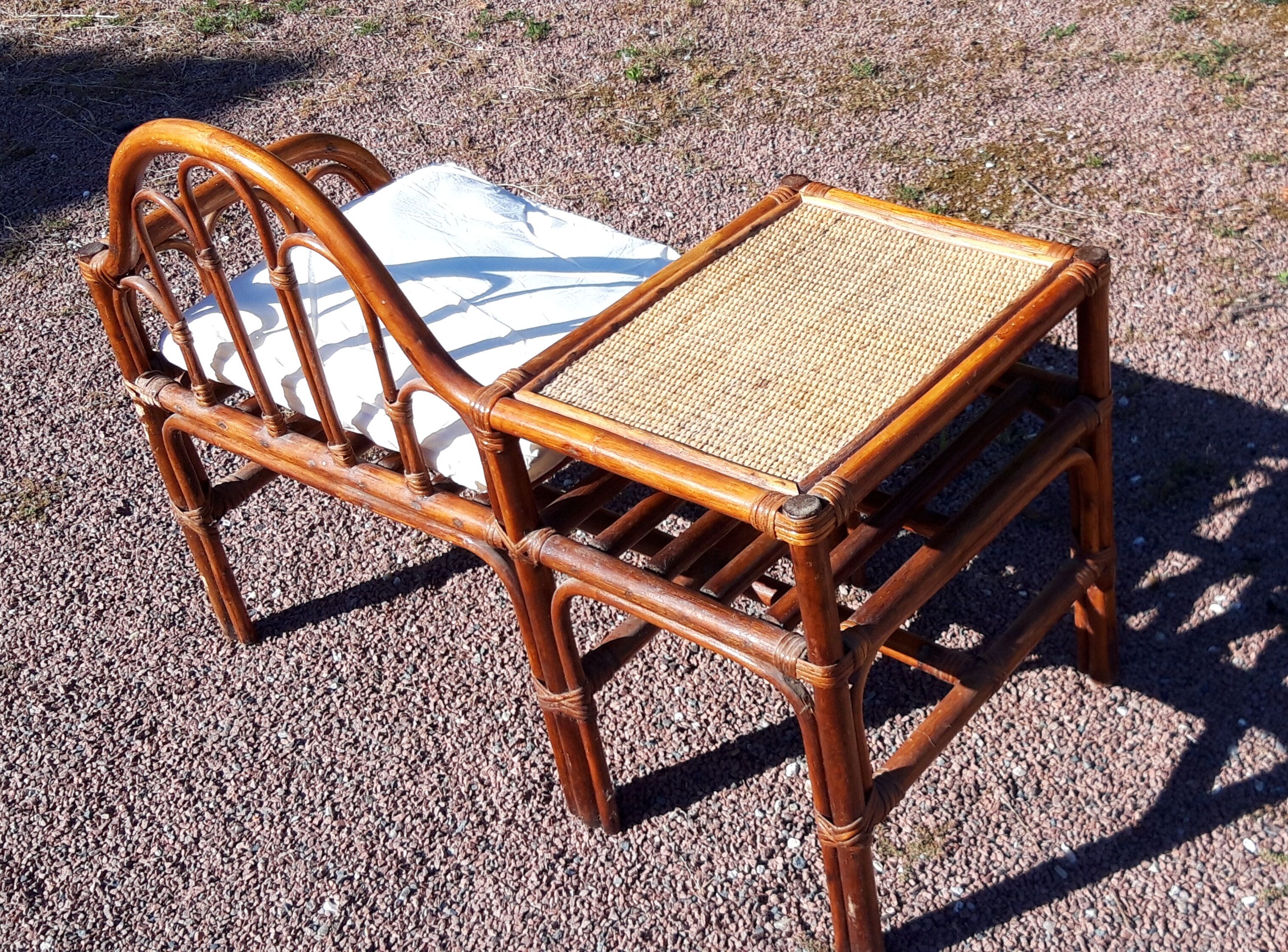 Rattan entrance furniture/telephone